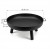 Palenisko OGRODOWE 80 cm pod grill kociołek ognisko stalowe czarne duże