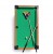 Stół bilardowy POOL 4,5 FT stół do bilarda 54" 122x61cm akcesoria zestaw