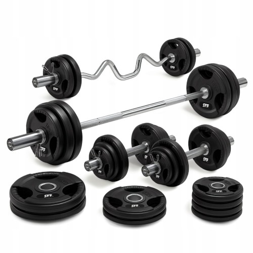 Zestaw 155kg kulturystyczny olimpijski 50mm 51mm 120kg obciazenia gryf