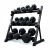 ZESTAW TRENINGOWY OBCIĄŻEŃ HANTLE HEX 235KG STOJAK NA OBCIĄŻENIA 5-25KG
