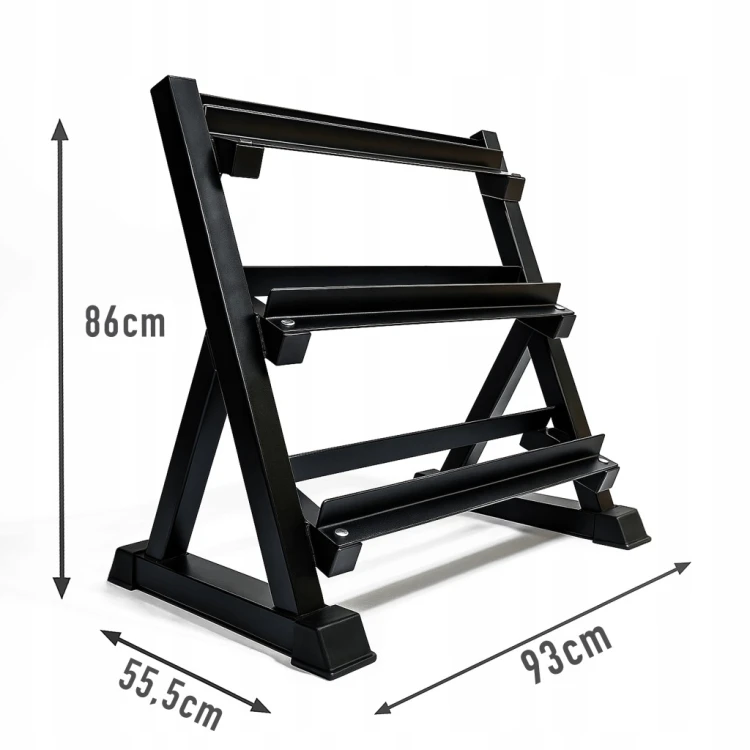 ZESTAW TRENINGOWY OBCIĄŻEŃ HANTLE HEX 235KG STOJAK NA OBCIĄŻENIA 5-25KG