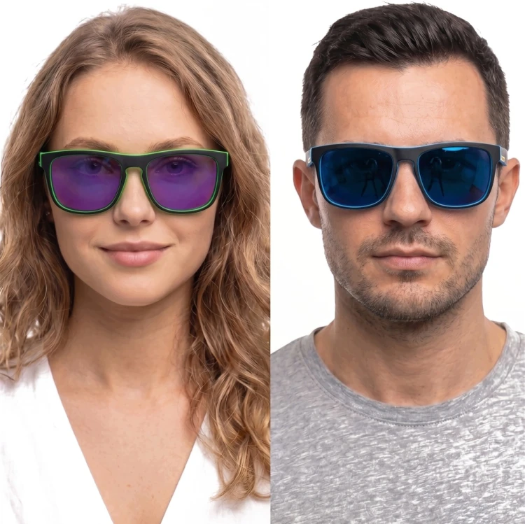OKULARY PRZECIWSŁONECZNE ZESTAW POLARYZOWANE POLARIZED DAMSKIE MĘSKIE 4 SZT