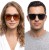 OKULARY PRZECIWSŁONECZNE ZESTAW POLARYZOWANE POLARIZED DAMSKIE MĘSKIE 4 SZT