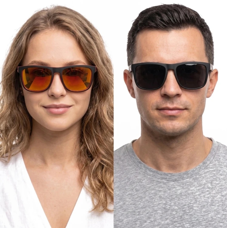 OKULARY PRZECIWSŁONECZNE ZESTAW POLARYZOWANE POLARIZED DAMSKIE MĘSKIE 4 SZT