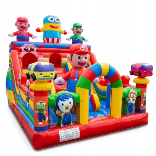 DMUCHANIEC SUPER MARIO ZJEŻDZALNIA PLAC ZABAW DMUCHANY ZAMEK SKAKANIEC XXL