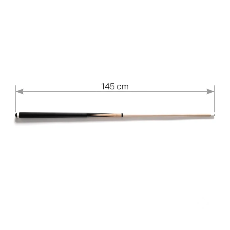 KIJ BILARDOWY DO BILARDA POOL SKRĘCANY 145 CM LAMINOWANY 2 CZĘŚCIOWY