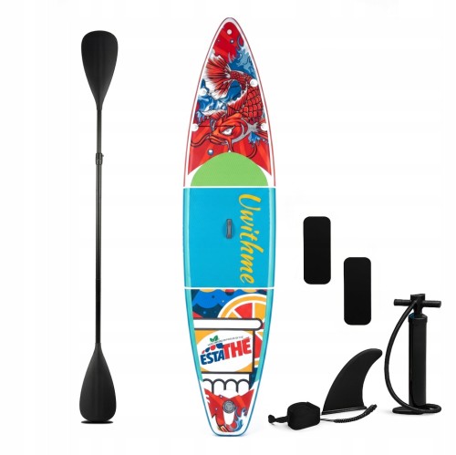 Deska SUP Paddle Board duży 350 cm zestaw do pływania wiosło plecak pompka