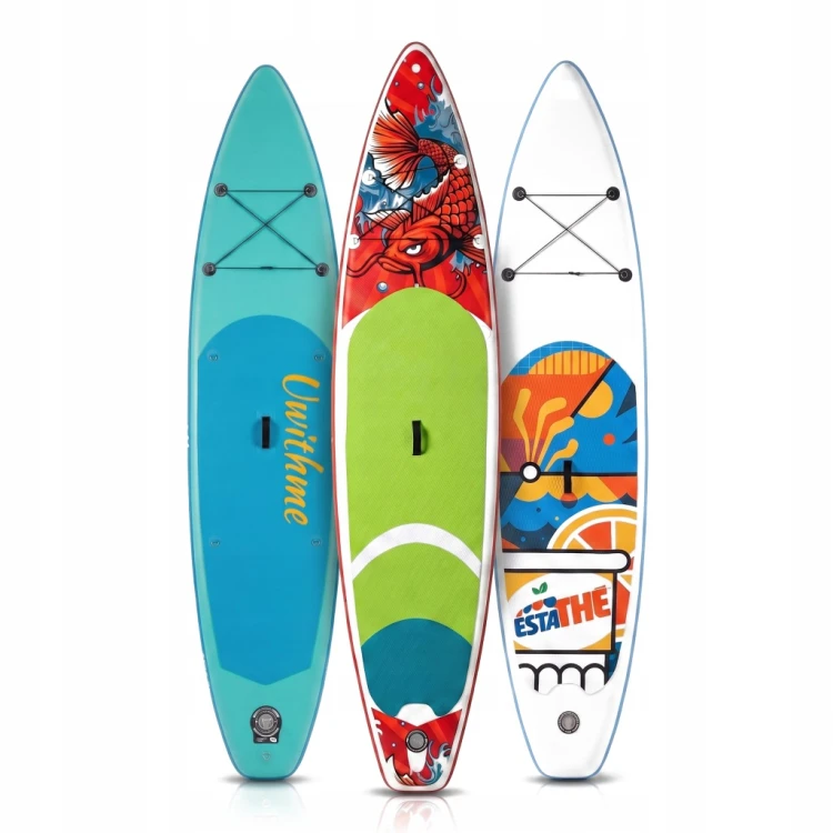Deska SUP Paddle Board duży 350 cm zestaw do pływania wiosło plecak pompka