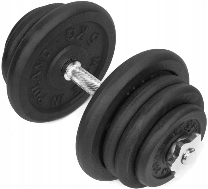 HANTLA ŻELIWNA 1x25kg hantel 25kg gryf obciążenie