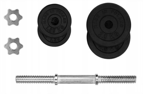 HANTLA ŻELIWNA 1x10kg gryf Talerze zestaw 10kg