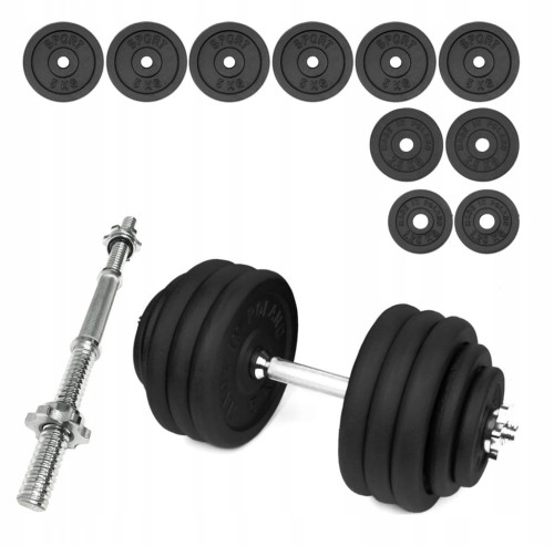 HANTLA ŻELIWNA 1x40 kg hantel 40kg gryf obciążenie