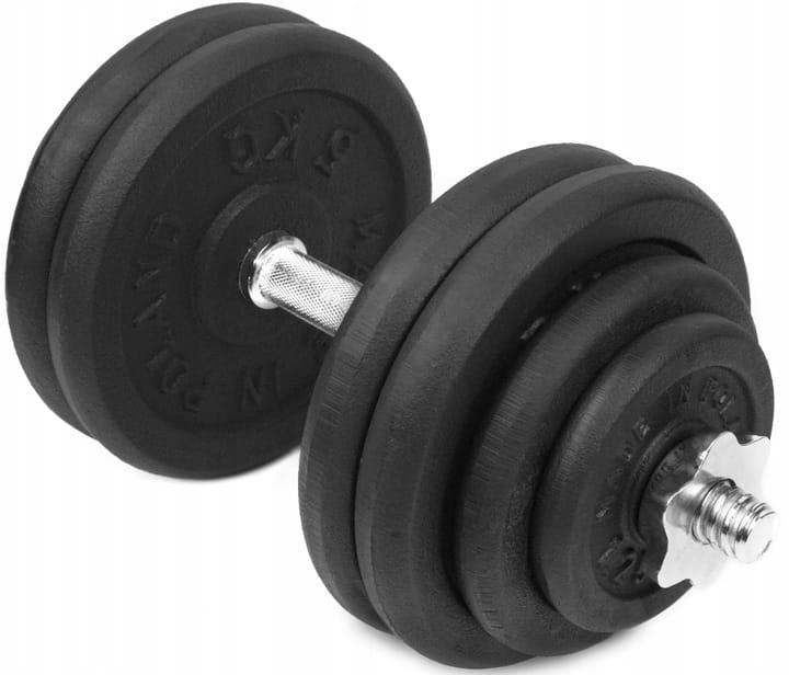 HANTLA ŻELIWNA 1x30kg hantel 30 kg gryf obciążenie
