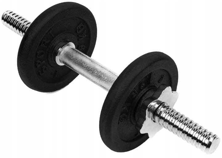 HANTLA ŻELIWNA 1x5kg hantel 5kg gryf obciążenie