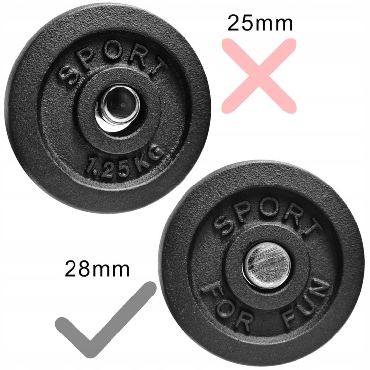 HANTLE ŻELIWNE 2x50kg gryf Talerze zestaw 100kg