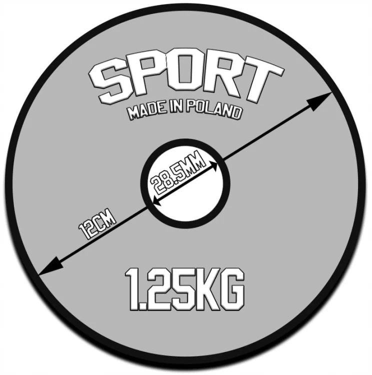 HANTLE ŻELIWNE 2x45 kg gryf Talerze zestaw 90kg