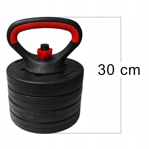 KETTLEBELL BITUMICZNY 10 KG Regulowany hantle kettel kettla kula