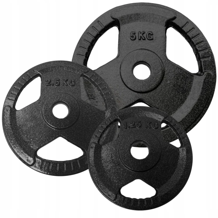HANTLE ŻELIWNE 2x20kg gryf Talerze zestaw 40kg
