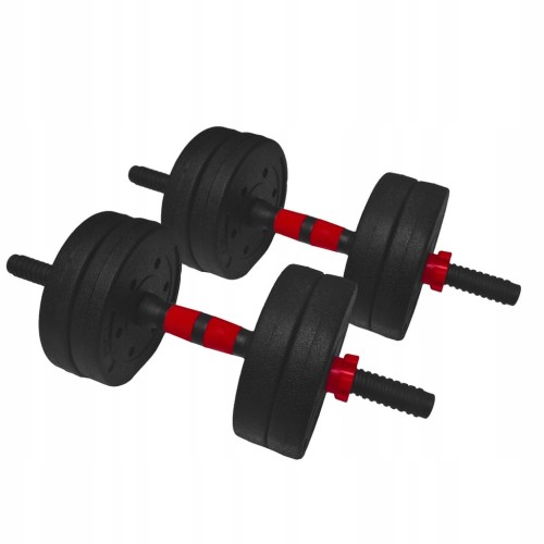 Hantle regulowane 2x5 kg zestaw 10kg z łącznikiem gryfy talerze obciążenia