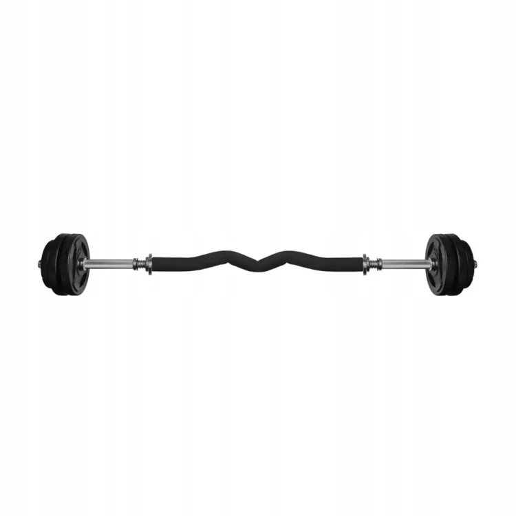 HANTLE ŻELIWNE 2x15kg łącznik gryf łamany kierownica zestaw 30kg tri-grip