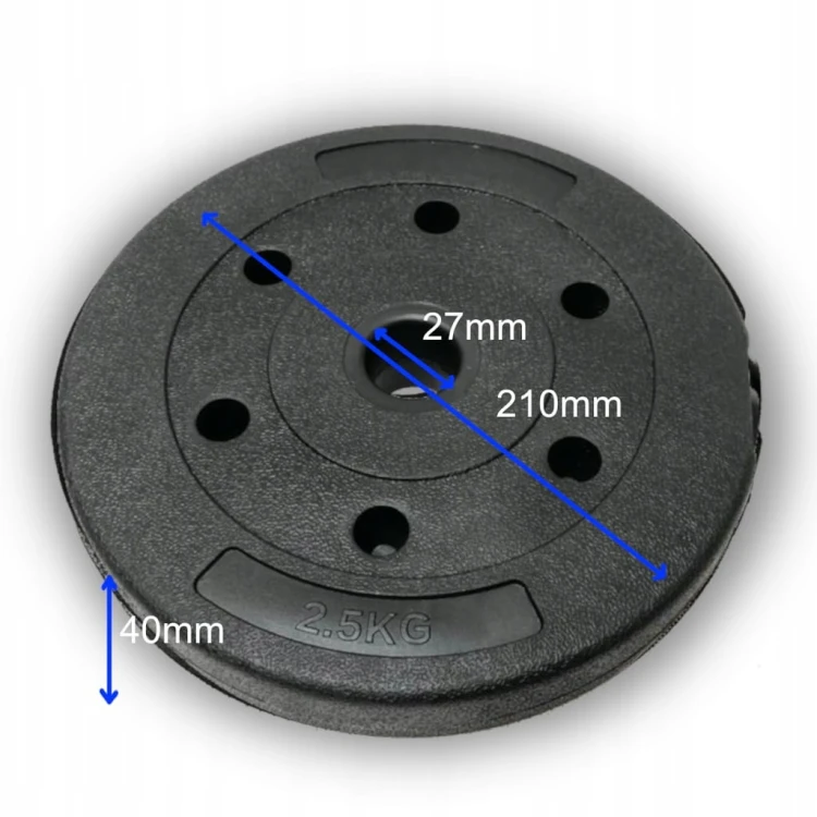 Obciążenie 2,5 kg talerz bitumiczny kompozytowy